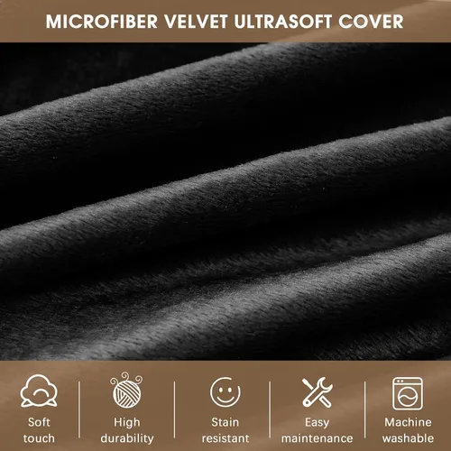 Miniatura 6 de Sillón tipo puf ILPEOD para adultos - Silla tipo puf de espuma viscoelástica - Sofá para niños/adolescentes con funda de microfibra suave - Sofá
