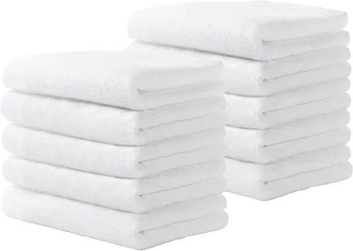 Miniatura 10 de Yoofoss Juego de Toallitas de Lujo de 10 Piezas, Paños de Lavado para Bebé para Baño-Hotel-Spa-Cocina, Toallitas Multiusos y Paños Faciales 10'' x