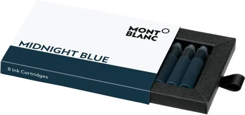 Miniatura 10 de Montblanc Cartuchos de tinta negro permanente 107757 – Recambios de pluma estilográfica a prueba de documentos en negro – 8 cartuchos de pluma