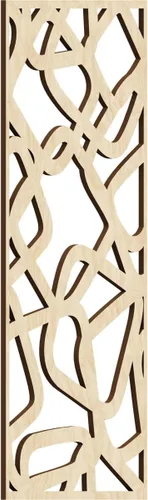 Miniatura 12 de Acme Paneles de pared decorativos de madera con calado, 9 3/8 pulgadas de ancho x 24 3/8 pulgadas de alto x 1/4 de alto, roble rojo