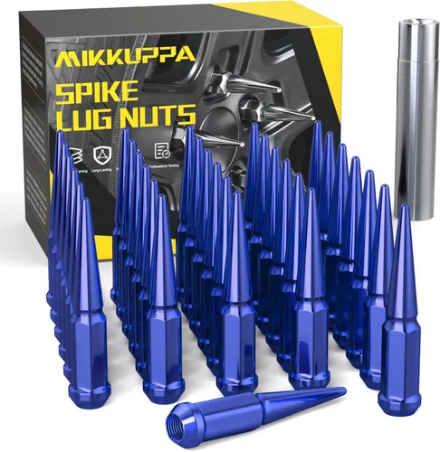 Miniatura 25 de MIKKUPPA 20 piezas de tuercas de rueda M12x1.5, tuerca de rueda M12x1.5, asiento cónico, tuercas de extremo negro con llave de casquillo, reemplazo
