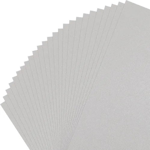 Miniatura 12 de Gartful Papel de cartulina brillante, 20 colores surtidos, 8.5 x 11 pulgadas, cubierta de 90 libras, papel perlado brillante para flores