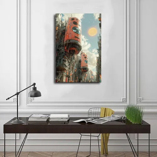 Miniatura 3 de Retro Futuristic Aesthetic Poster – Dreamcore Y2K Wall Print – Trippy 90s Tech Vibes for Bedroom Decor Canvas Poster Wall Art Decor Print Picture
