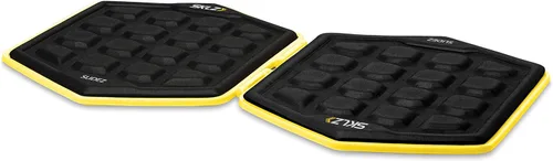 SKLZ Slidez - Discos deslizantes de ejercicio de doble cara para ejercicios de estabilidad central para manos y pies, uso estándar, amarillo