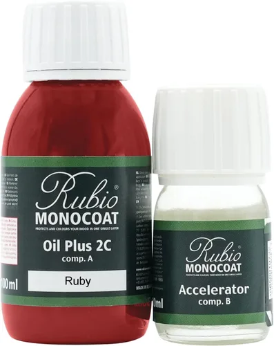 Miniatura 218 de Rubio Monocoat Tinte y acabado para madera de 650 pies cuadrados - Niebla Oil Plus 2C Aceite de linaza de secado rápido, ecológico