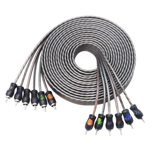 Miniatura 8 de RECOIL RCI23 Cable de audio RCA de 2 canales 100% cobre libre de oxígeno de 3 pies, par trenzado con reducción de ruido