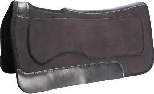 Dura-Tech Almohadilla de sillín de caballo occidental contorneada antideslizante | Parte superior de Moleskin antideslizante | Alivio de presión |