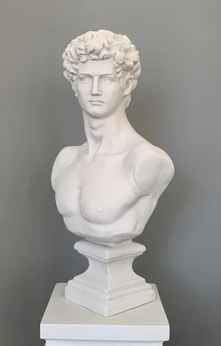 Miniatura 2 de Generic Enorme David Statue, 22 Pulgadas 55 Cm, Blanco, Plástico, Independiente, Clásico, Religioso, Hecho A Mano, Boda, Aniversario