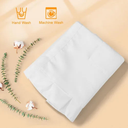 Miniatura 2 de Ciieeo Bonito delantal de cintura corta, bonito delantal de cintura retro blanco con volantes para mujer, disfraz de sirvienta de media cintura