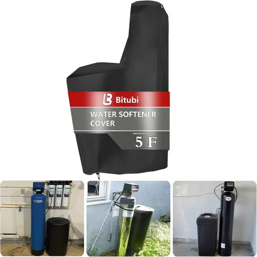 Miniatura 10 de Bitubi Chaqueta de neopreno suavizante de agua, suavizante de agua para exteriores y cubierta para tanque de filtro para evitar la sudoración