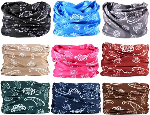 Miniatura 15 de Polaina para el cuello Máscara Bufanda para la cara Bandana Cobertura de tubo Tocado Pasamontañas Diadema Envoltura para la cabeza para hombres
