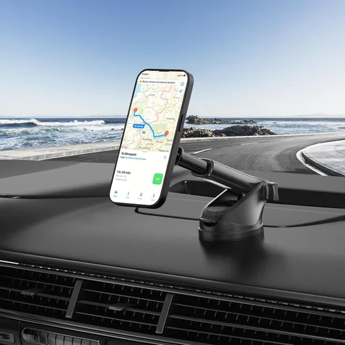 Miniatura 7 de Soporte magnético mejorado para teléfono, soporte de teléfono ajustable de 360° para automóvil, 3 en 1 para soporte de automóvil Magsafe - Soporte