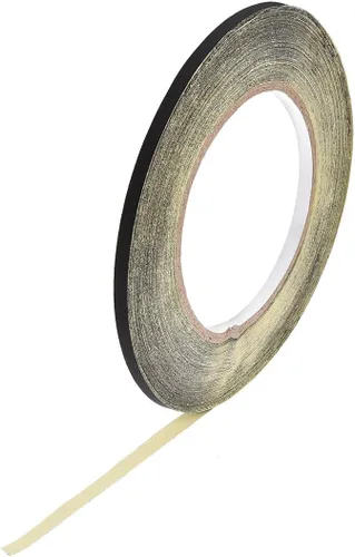 uxcell Cinta de tela de acetato de 0.197 in para portátil reparación de guitarra eléctrica auto cinta adhesiva de alta temperatura negro 98.4