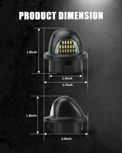 Miniatura 7 de Bestview - Juego de 2 luces LED para placa de matrícula, compatible con Ford F150, F250, F350, F450, F550, Superduty, Explorer, Ranger, Expedition