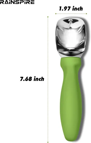 Miniatura 2 de Rainspire Cuchara de helado de acero inoxidable con mango cómodo, cuchara para helado resistente, pala para helado, ideal para cucharas de helado