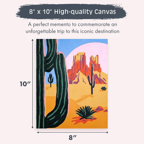 Miniatura 3 de Pink Picasso Kits de pintura de destinos coloridos por números para adultos y adolescentes Kits únicos de pintura de lienzo para bricolaje Kit