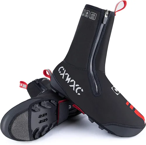 Miniatura 10 de CXWXC Cycling Shoe Covers Neoprene Waterproof,Winter Thermal Warm Full Bicycle Overshoes for Men Women,Road Mountain Bike Booties
