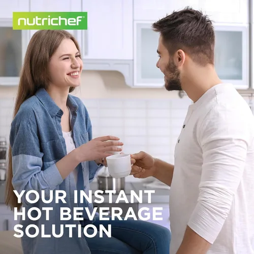 Miniatura 8 de NutriChef Urna de agua caliente de 3.38 cuartos de galón, dispensador de agua caliente aislado de acero inoxidable y caldera, dispensador automático
