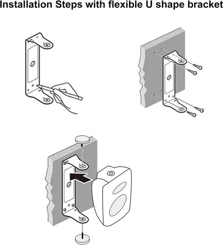 Miniatura 4 de STUDIOFINIX Altavoces para exteriores de 6.5 pulgadas, 400 W, con cable, impermeables, pasivos con graves potentes, altavoces de montaje en pared