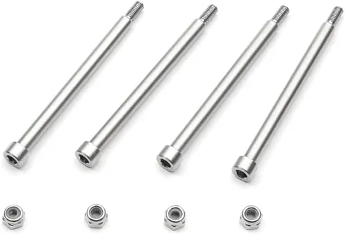 Miniatura 4 de 4 pasadores de bisagra roscados de 0.157 x 2.205 in 70510 piezas de repuesto con tuerca M3 para actualizaciones de coche 1/5 TRAXS X-maX XMAXX RC