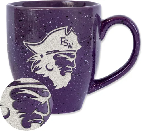 Miniatura 43 de Rico Industries NCAA Virginia Tech Hokies Maroon - Taza de café de cerámica grabada con láser, color del equipo, 16 onzas