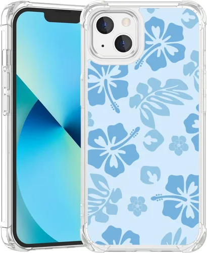 Miniatura 91 de FANXI Funda de teléfono de hibisco azul compatible con iPhone 11 de 6.1 pulgadas, funda protectora a prueba de golpes de TPU con bonita flor azul