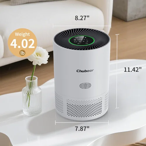 Miniatura 3 de Chuboor Purificadores de aire para el hogar habitaciones grandes de hasta 1200 pies cuadrados, purificadores de aire H13 True HEPA para dormitorio