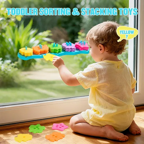 Miniatura 4 de Juguetes de baño para niños de 1 a 3 años, 21 unidades Juguetes de baño divertidos y sin moho para niños de 2 a 4 años Clasificador educativo