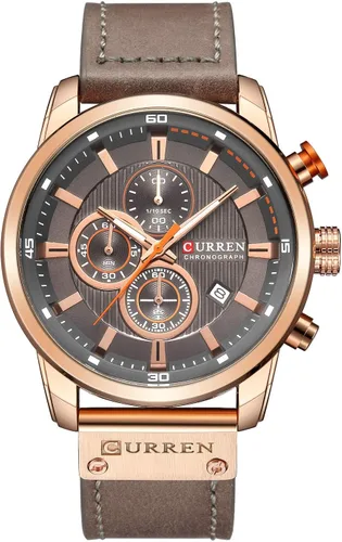 FANMIS Reloj deportivo de cuarzo analógico militar para hombre, cronógrafo, clásico, casual, vestido de negocios, impermeable, reloj de pulsera
