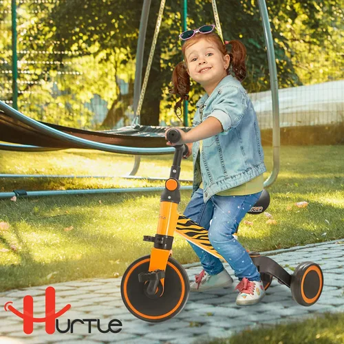 Miniatura 7 de Hurtle Triciclos 3 en 1 para niños, bicicleta de entrenamiento de equilibrio, convertible para niños pequeños, juguetes de equitación