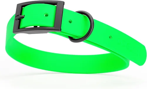 Miniatura 19 de Dogline Biothane - Collar impermeable para perro con hebilla de liberación rápida, resistente cincha de nailon recubierta con resistente y a prueba
