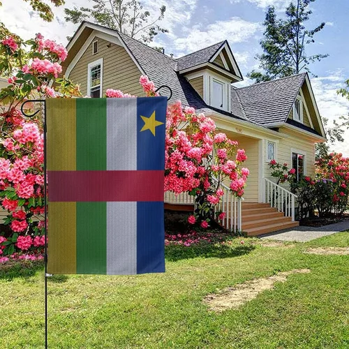 Miniatura 5 de Flag Of The Central African Republic Knitting Effect Garden Flag 12.5"x18" Inch Double Sided Garden Flags Home Lawn Outdoor Decor Flags Party Banner