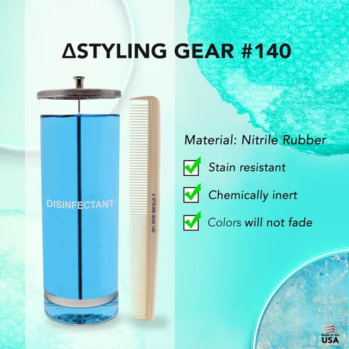 Miniatura 4 de Styling Gear #140 Peines de peluquero XL Peine de pelo Peines de separación Peines de pelo Trenzado Peine de dientes anchos Peine de barba Peine