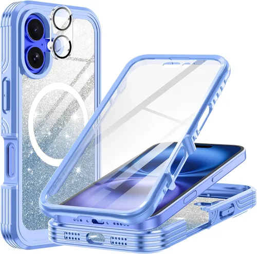 Miniatura 53 de Hekodonk Funda para iPhone 15 Pro Max, compatible con Magsafe [protector de pantalla de vidrio templado integrado y protección de lente de cámara]