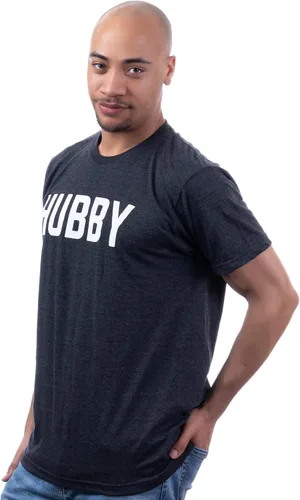 Miniatura 3 de Hubby Funny Dad Joke Groom Humor Matrimonio Aniversario Marido Saying Cute Dude Honeymoon Camiseta para hombre