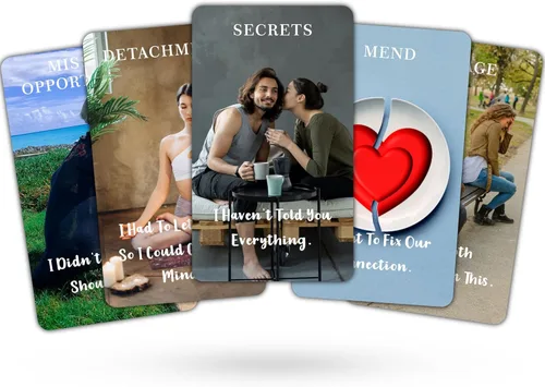 Miniatura 2 de DPEHAKMK Mensajes de Amor Cartas del Oráculo, Cartas del Oráculo para Principiantes, Incluye Mensajes de Amor, Romance, Llama Gemela, Alma Gemela