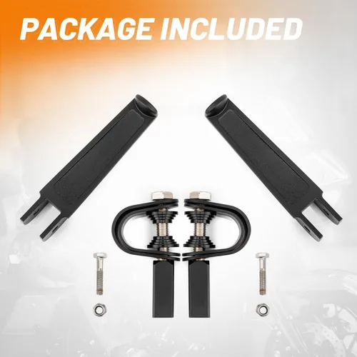 Miniatura 8 de Oumurs Estriberas abrazadera U compatible con 1 pulgada - 1.25 pulgadas 1 1/4 pulgadas protector de motor U-Clamp Estriberas compatibles con Harley