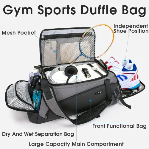 Miniatura 2 de BANGE Gym Sports - Mochila de lona para hombre y mujer
