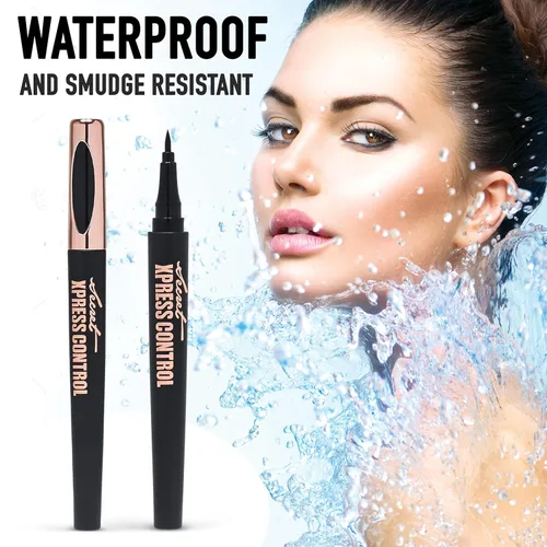 Miniatura 3 de Secret Xpress Control Lápiz delineador de ojos negro líquido impermeable mate de larga duración maquillaje profesional