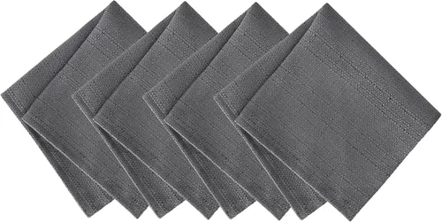 Miniatura 13 de Elrene Home Fashions - Mantel de textura sólida de laurel, resistente al agua y a las manchas, 52 x 70 pulgadas, rectangular, color gris 2-Gris