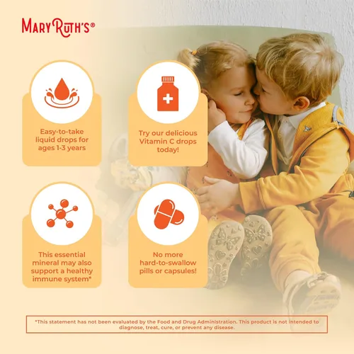 Miniatura 6 de MaryRuth Organics Gotas de vitamina C para niños pequeños Gotas líquidas orgánicas de vitamina C USDA para niños pequeños Edades de 1 a 3 años