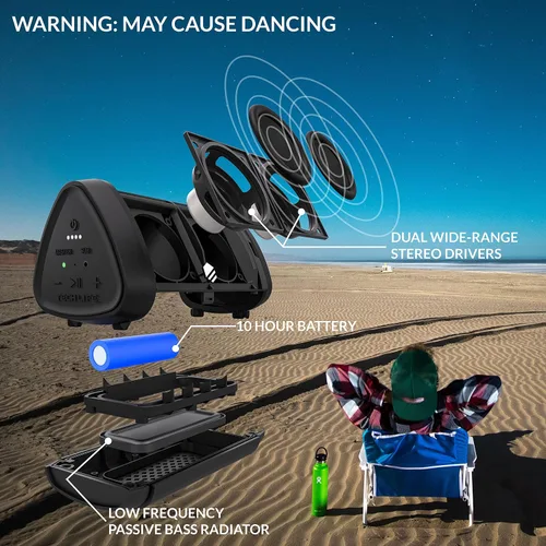 Miniatura 5 de Tech-Life Mini altavoz Bluetooth inalámbrico portátil pequeño con alto volumen para actividades al aire libre - Altavoz Bluetooth impermeable