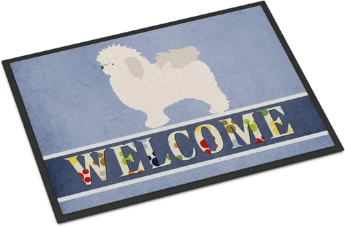 Miniatura 82 de Caroline's Treasures BB8321JMAT - Felpudo de bienvenida Berger Picard de 24 x 36 pulgadas, tapete azul para puerta delantera, para interiores