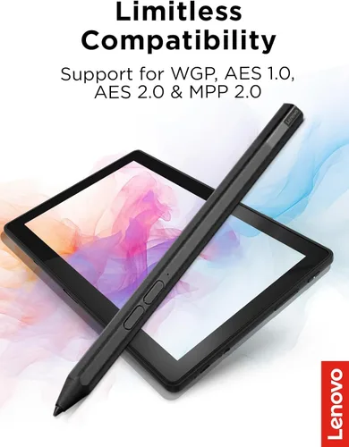 Miniatura 2 de Lenovo Precision Pen 2 (Laptop) – Carga USB-C – Reconocimiento de inclinación – El lápiz es compatible solo con ciertos dispositivos, Gris de Hierro