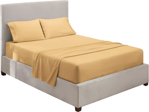 Miniatura 2 de Hearth & Harbor Sábanas tamaño King – Juego de sábanas de 4 piezas, sábanas de lujo de doble cepillado para hotel, sábanas y fundas de almohada