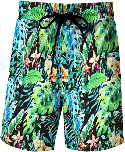 Miniatura 51 de RPOVIG Conjunto de playa a juego con camisas y pantalones cortos para hombre, ropa floral hawaiana para festival, conjuntos de 2 piezas con sombrero