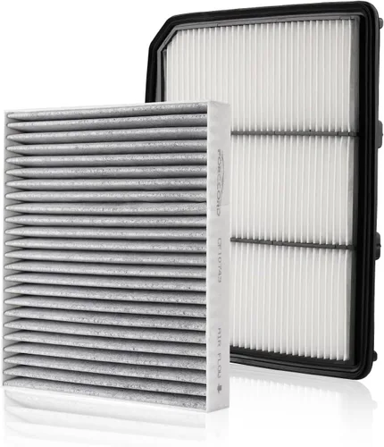 Miniatura 41 de Combo de Filtro de Aire de Cabina y Motor Forccord Compatible con Honda Civic 2016-2025 2026 2.0L, HR-V 2023-2026 2.0L Filtro de Cabina de Carbón