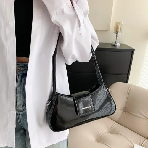 Miniatura 2 de Bolso de noche para mujer, bolso de mano Y2k, plateado brillante, bolso de mano, bolso de fiesta, lindo bolso metálico