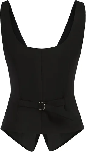 Miniatura 7 de KANCY KOLE Chalecos de moda con doble botonadura para mujer, chaleco elegante, casual, versátil, chaleco vintage con botones, tallas S-XXL