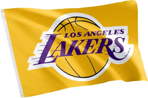 Miniatura 7 de Desert Cactus Bandera de los Lakers de Los Ángeles Los Angeles Lakers NBA National Basketball Association 100% poliéster para interiores